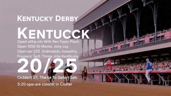 Kentucky Derby 2025 Dates Set for Exciting Racing