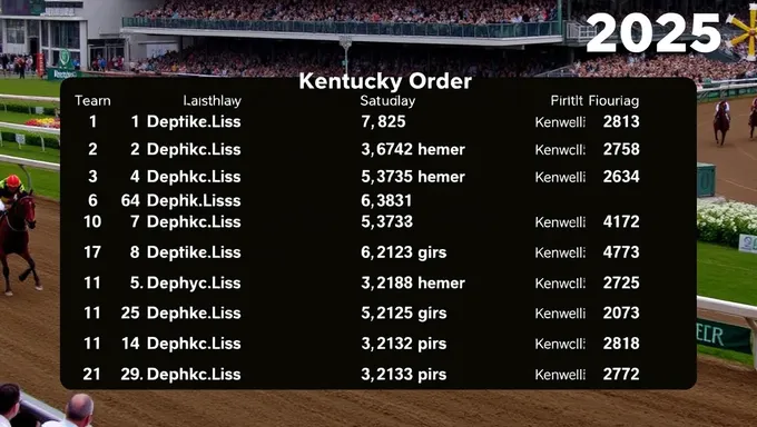 Kentucky Derby 2025 Finishing Order and Winner