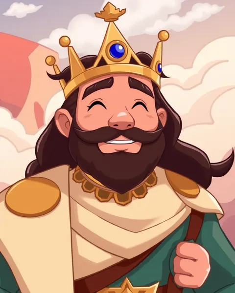 King's Cartoon Image Revealed