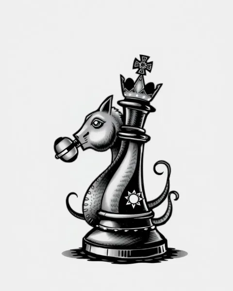 King Chess Piece Tattoo Design Inspiration