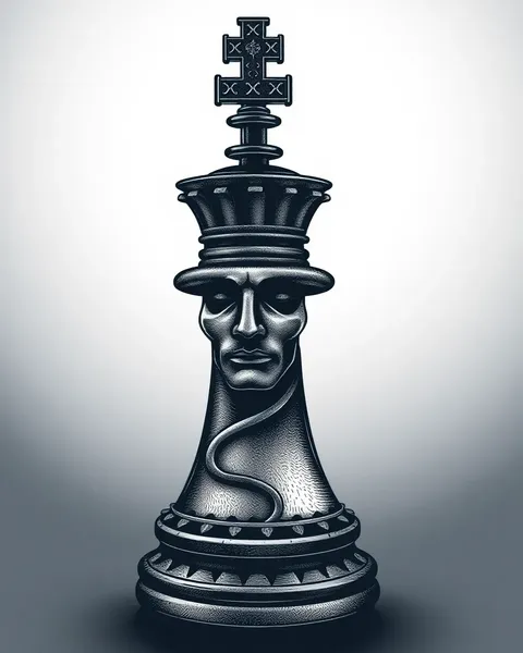 King Chess Piece Tattoo Design by the King