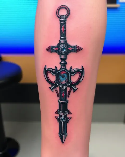 Kingdom Hearts Keyblade Tattoo Artwork Unveiled