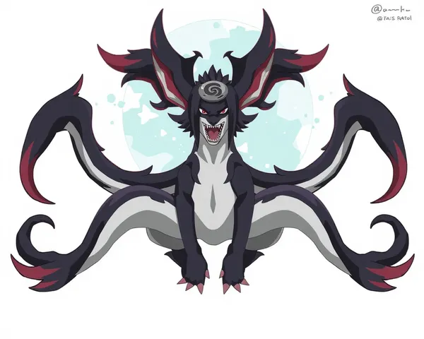 Kokuo 5 Tails Naruto PNG: Kokuo 5 Tails Naruto PNG Repetitive