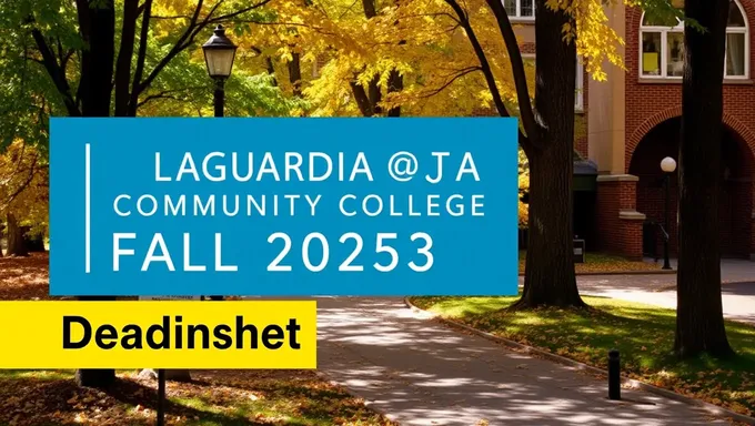 Laguardia Community College Fall 2025 Deadline Information