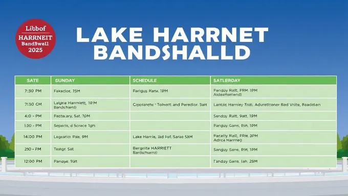 Lake Harriet Bandshell Schedule for 2025 Unveiled