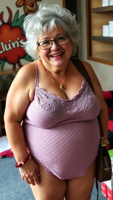 Large Boobs Granny's Fashionable and Confident