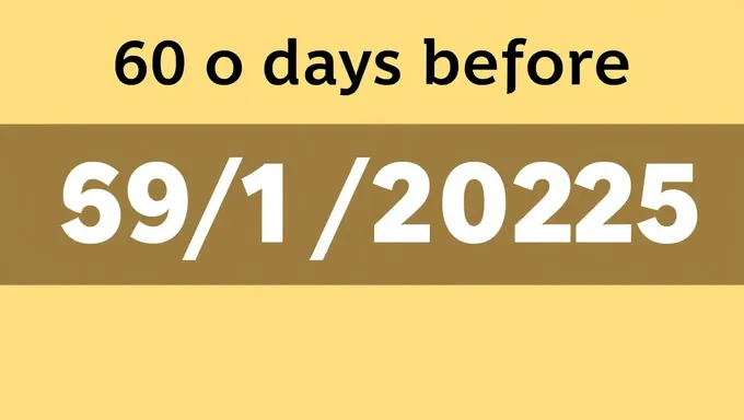 Last 60 Days Before September 1st, 2025