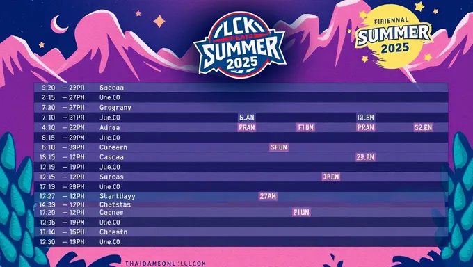 Lck Summer 2025 Schedule Released for Public View