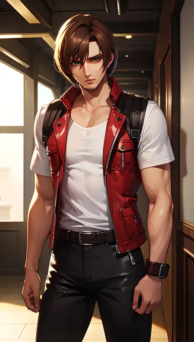 Leon Kennedy R34 Main Character in Game