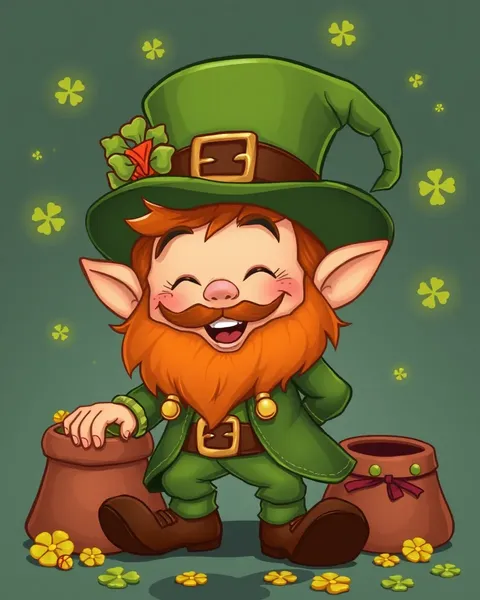 Leprechaun Cartoon Image for Children's Entertainment