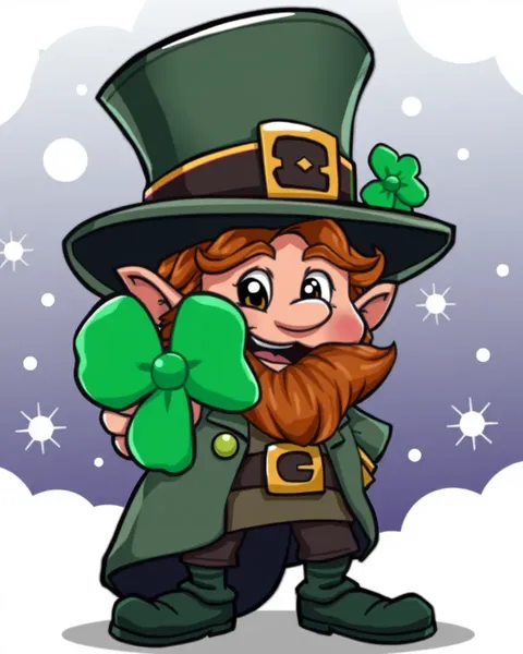 Leprechaun Cartoon Image for Kids' Delight