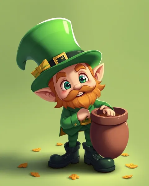 Leprechaun Cartoon Image with Magic and Wonder