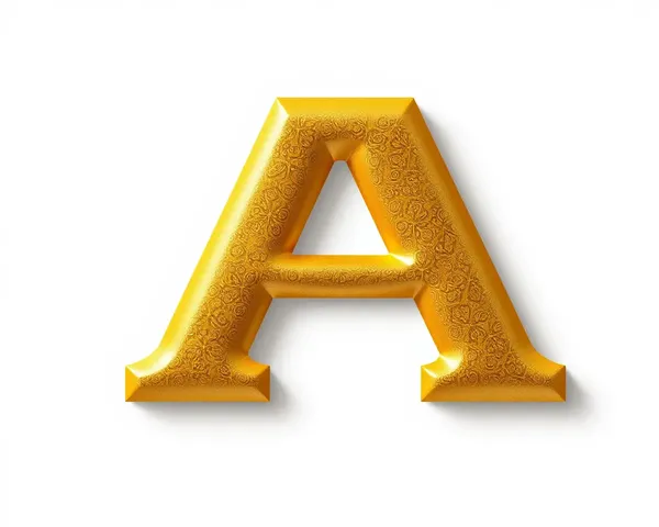 Letter A PNG Rendered Successfully