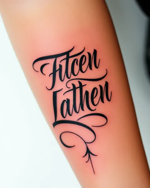 Lettering Tattoo Ideas for Personalized Jewelry