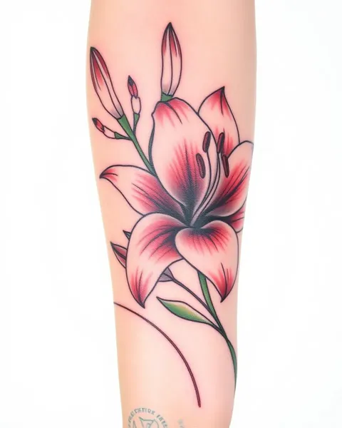 Lily Tattoo Ideas for Minimalist Sleeve Designs