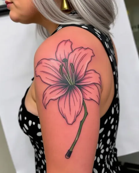 Lily Tattoo Ideas for Watercolor Inspiration