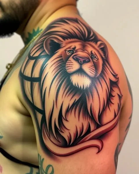 Lion Shoulder Tattoo Symbolism and Cultural Significance