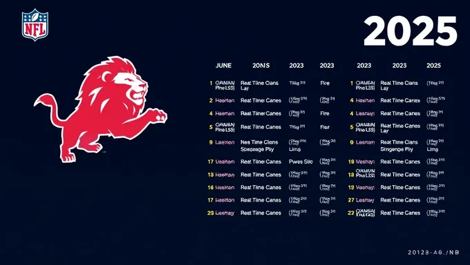 Lions 2023-2025 Schedule Release Date Confirmed