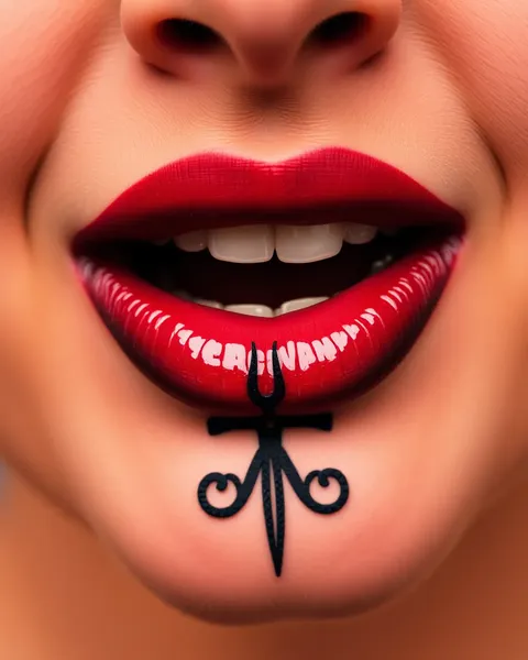 Lip Inner Tattoo Design Ideas for Beginners