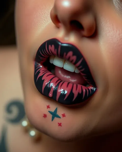 Lip Inner Tattoo Ideas for Couples and Partners