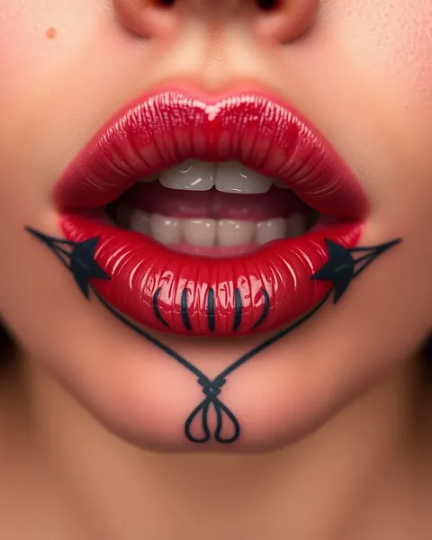 Lip Inner Tattoo Pain and Healing Process