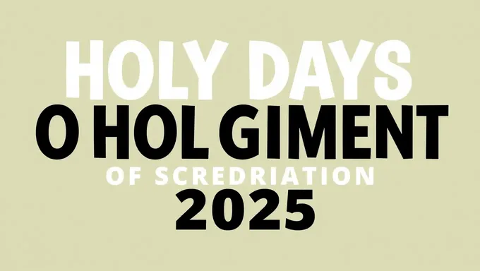 List of Holy Days of Obligation 2025 Dates