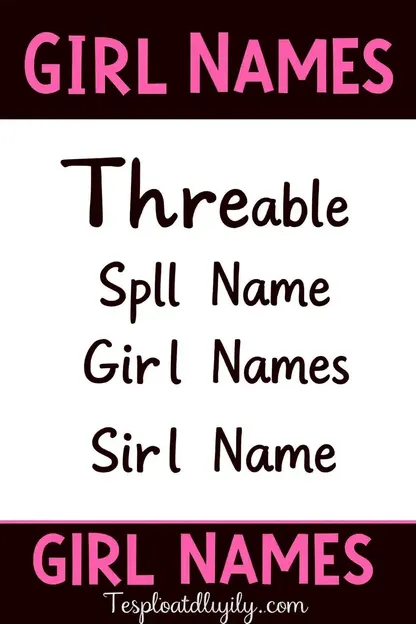 List of three syllable girl names