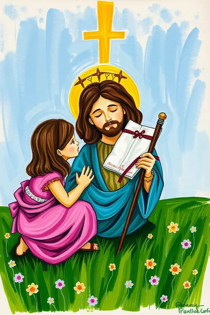 Little Girls' Jesus Painting Project