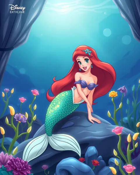 Little Mermaid Cartoon Images: A Collection of Underwater Illustrations