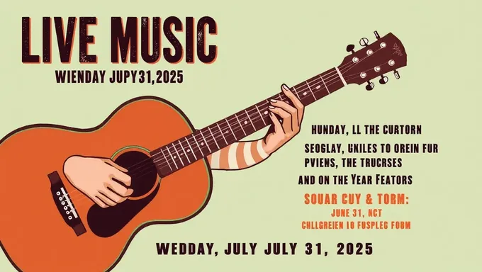 Live Music Evergreen Co's 2025 July 31st Date