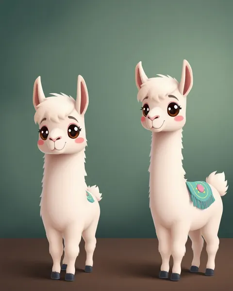 Llama Cartoon Pictures in Color