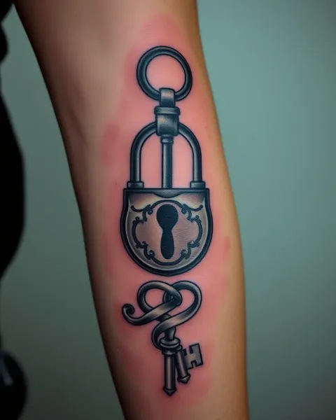 Lock and Key Tattoo Inspiration for Artists