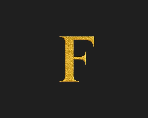 Logo Font Letter F Gold PNG File Format Description Provided