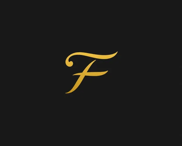 Logo Font Letter F Gold PNG File Format Information Explained