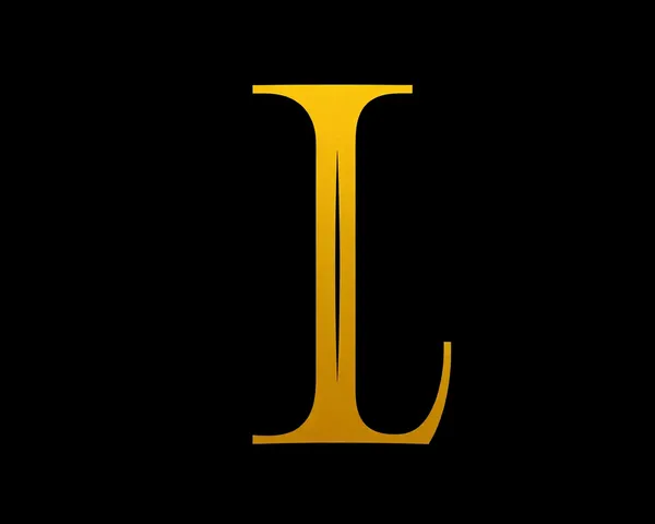 Logo Font Letter L Gold PNG Image