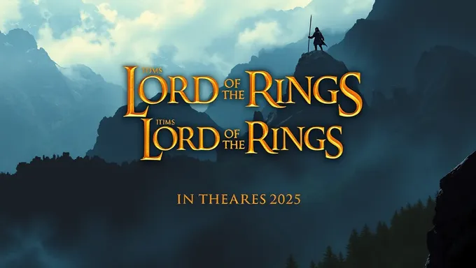 Lord of the Rings 2025 Theatrical Release Confirmed