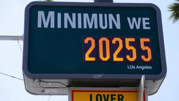 Los Angeles 2025 Minimum Wage Hike Expected