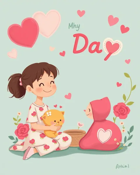 Lovely Mothers Day Pictures Cartoon Designs