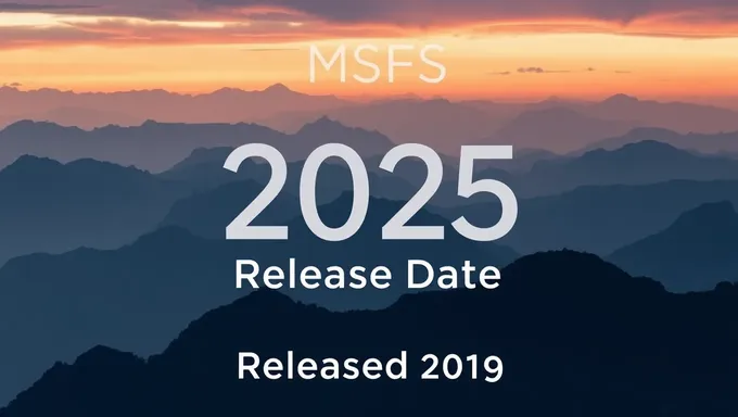 MSFS 2025 Release Date Expected in 2025