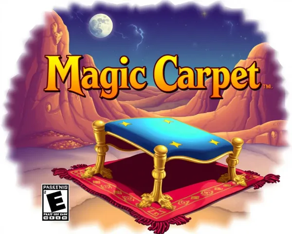 Magic Carpet PS1 Cover PNG Design