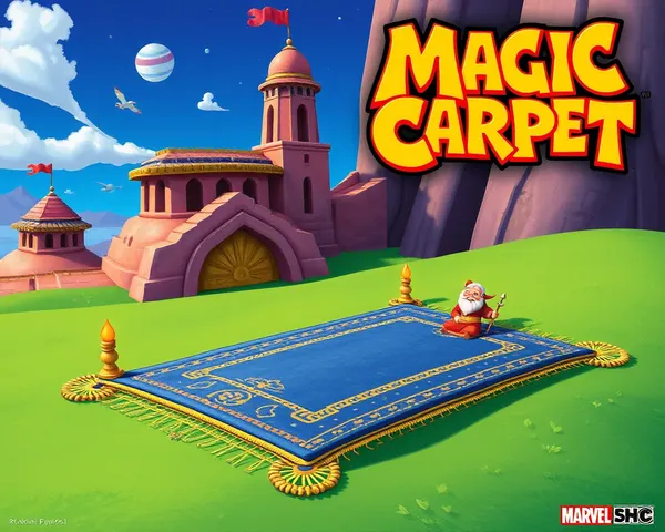 Magic Carpet PS1 Cover PNG Design