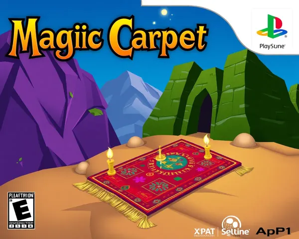 Magic Carpet PS1 Cover PNG Image