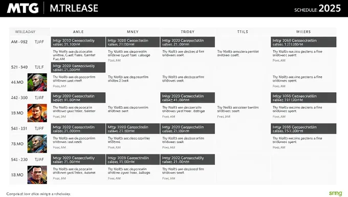 Magic: The Gathering 2025 Release Schedule Unveiled