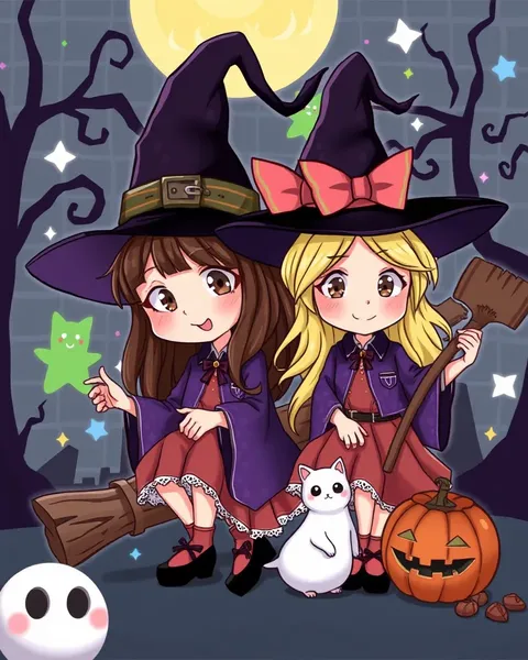 Magical Cartoon Witch Pictures for Fantasy