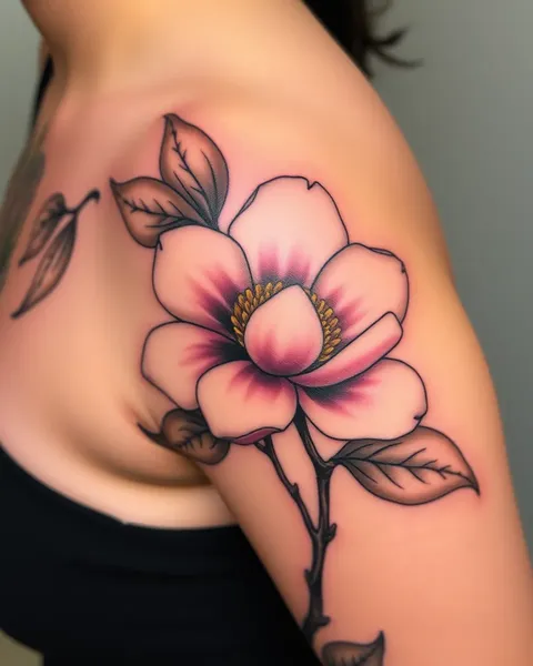 Magnolia Flower Tattoo Designs with Different Meanings