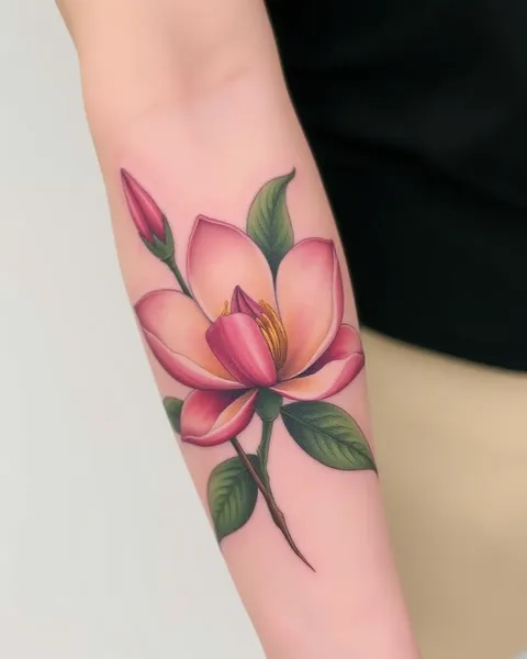 Magnolia Tattoo Design Inspiration