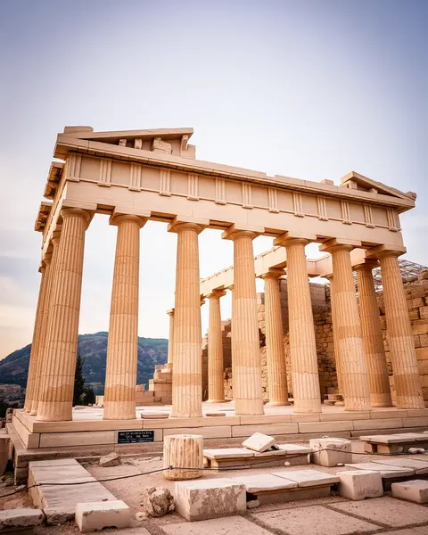 Majestic temple in Delphi City, ancient Greece.