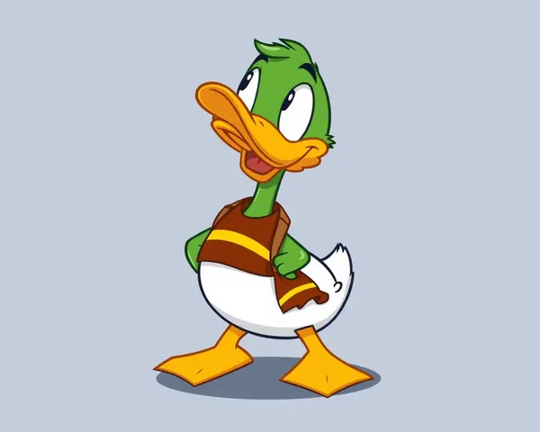 Mallard Duck Cartoon Clean PNG Clipart