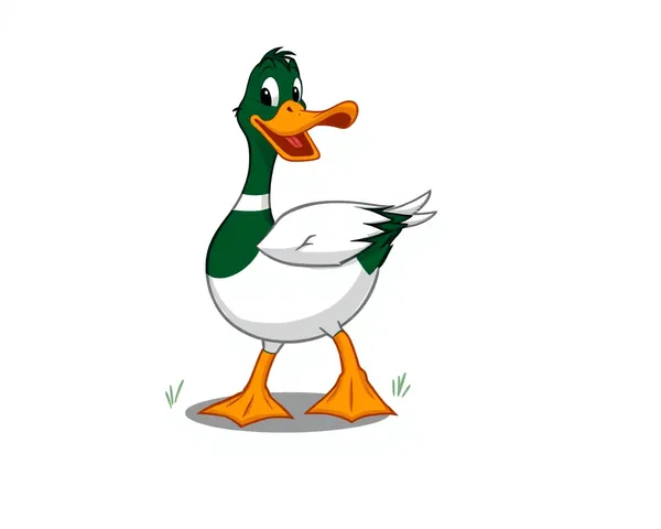 Mallard Duck Cartoon Clean PNG Image