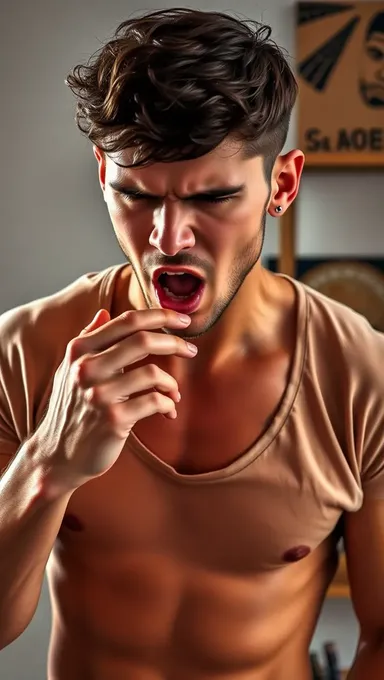 Man Sucking a Boob